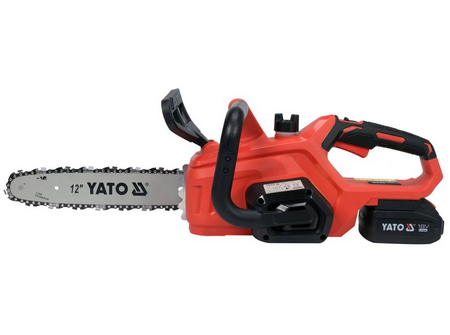 Piła akumulatorowa pilarka łańcuchowa ładowarka 12" 18v 4Ah YT-828137 YATO