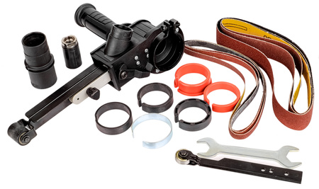 Przystawka taśmowa do szlifierki szlifowania polerowania rur pilnik spawów FALON-TECH