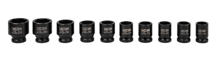 Zestaw nasadki udarowe głębokie do klucz pneumatyczny 1/2" 33el 8-32mm JCB