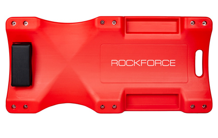 Leżanka warsztatowa plastikowa łożyskowane koła leżak z zagłówkiem 6 kółek ROCKFORCE