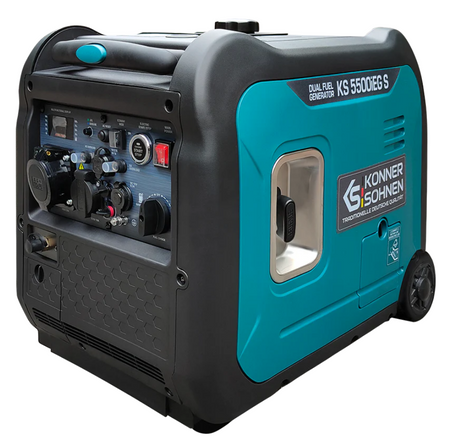 Agregat generator prądotwórczy benzynowo-gazowy inwerterowy rozruch KS5500iEG S Könner & Söhnen KS