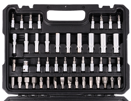 Zestaw narzędziowy warsztatowy klucze nasadowe nasadki torx Cr-v 108el JCB