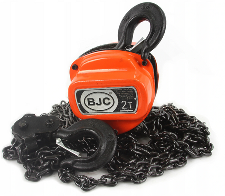 Wciągarka wyciągarka łańcuchowa ręczna warsztatowa do silnika 2 tony 2,5m BJC