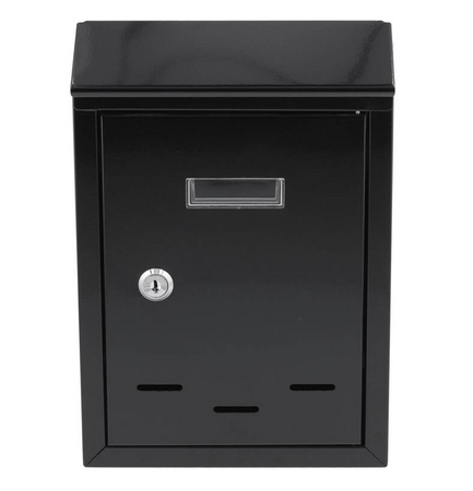 Skrzynka na listy pocztowa euroskrzynka 285x200x60 mm czarna VOREL YATO