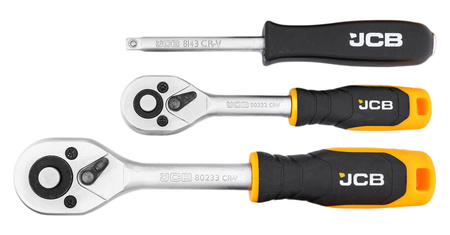 Zestaw narzędziowy warsztatowy klucze nasadowe nasadki torx Cr-v 108el JCB