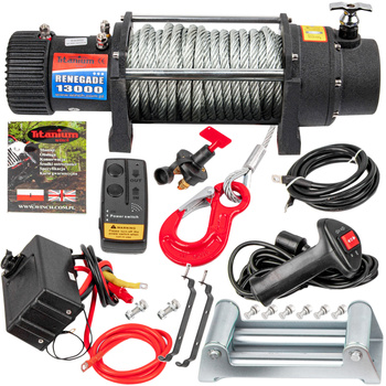 Wyciągarka elektryczna 12V 13000LBS 6T RENEGADE Titanium Winch