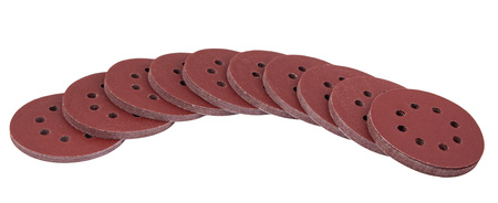 Papier ścierny na rzep krążek dysk z dziurami 125mm P240 100szt SILVER