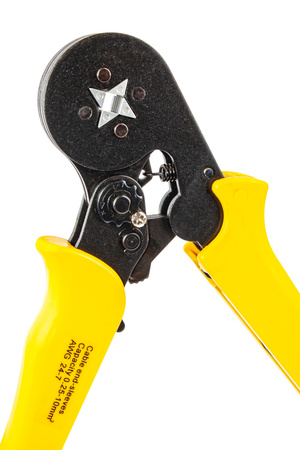 Szczypce czterokątne do zaciskania tulejek kablowych praska FALON-TECH