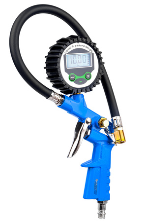 Pistolet do pompowania kół duży manometr lcd pompka samochodowa 16 bar FORSAGE