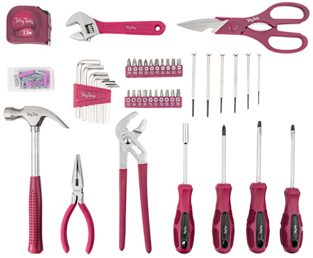 Zestaw narzędziowy klucze nasadowe bity młotek 135 elementów TellyTools TRADE HOUSE