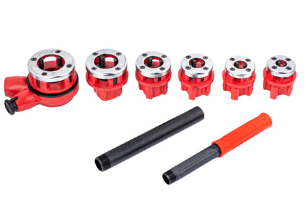 Gwintownica do rur ręczna (6 elementów) SILVER