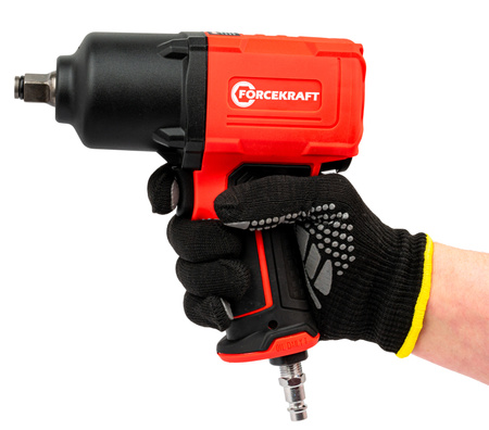 Klucz pneumatyczny udarowy kompozytowy 1/2" 1450Nm + akcesoria FORCEKRAFT