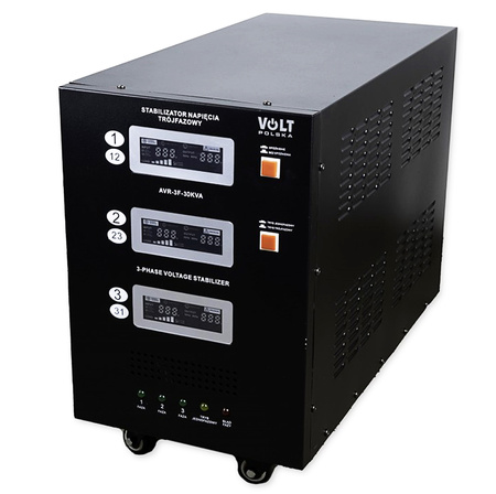 Stabilizator napięcia AVR PRO 30kVA trójfazowy 3% automatyczny VOLT POLSKA