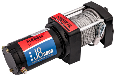 Wyciągarka elektryczna 3000 LBS ATV J8 Titanium Winch