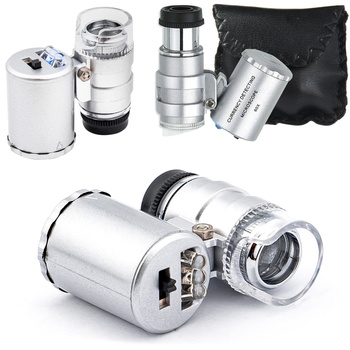 Mikroskop kieszonkowy lupa jubilerska X60 GEKO