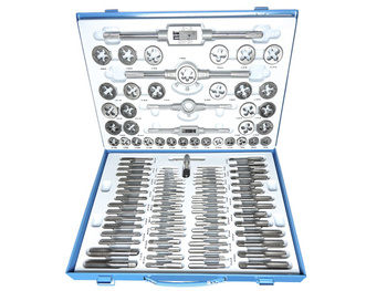 Zestaw narzynki gwintowniki kalibrowniki 110 sztuk GEKO