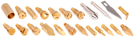 Lutownica wypalarka do drewna skóry z grotami 23 sztuki GEKO