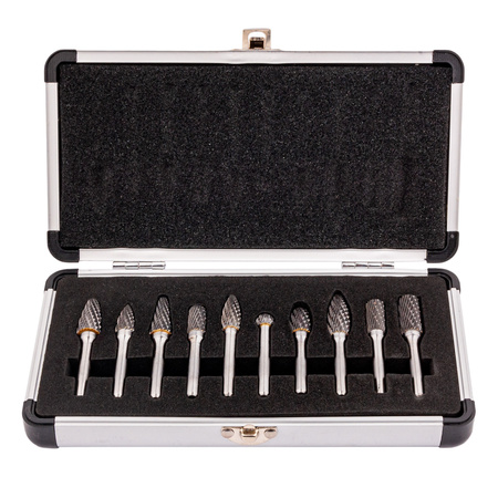 Frezy trzpieniowe do metalu pilniki 10 szt. z węglika wolframu FALON-TECH