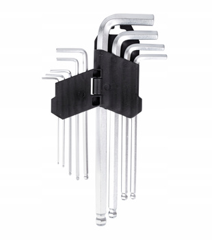 Klucze imbusowe imbus z kulką 1,5-10 mm CRV 9 sztuk FALON-TECH