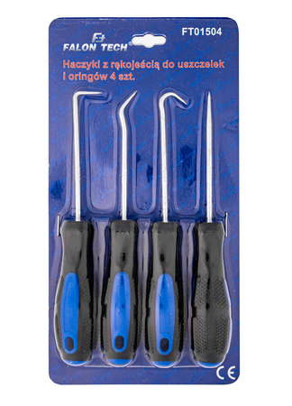 Haczyki haki groty do uszczelek i oringów 4 sztuki FALON-TECH