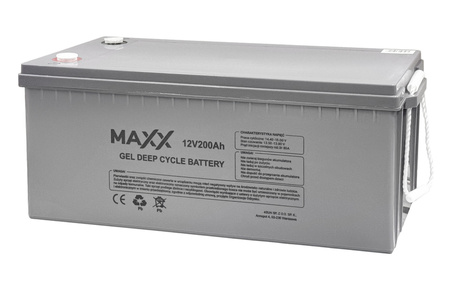 Akumulator żelowy do zasilania awaryjnego CO UPS DEEP CYCLE GEL 12V 200Ah 4SUN