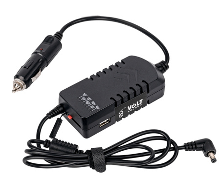Zasilacz samochodowy do laptopów (uniwersalny) 90W 12V/24V VOLT POLSKA