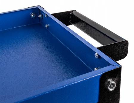 Szafka wózek zestaw warsztatowy narzędziowy skrętne koła 3 półki SILVER