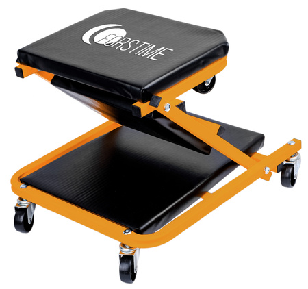 Leżanka warsztatowa składana taboret leżak 2w1 siedzisko stołek 150kg FORSTIME