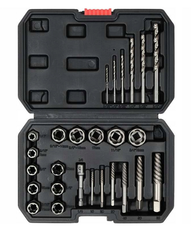 Uniwersalny zestaw wykrętaków do śrub szpilek 26el YATO