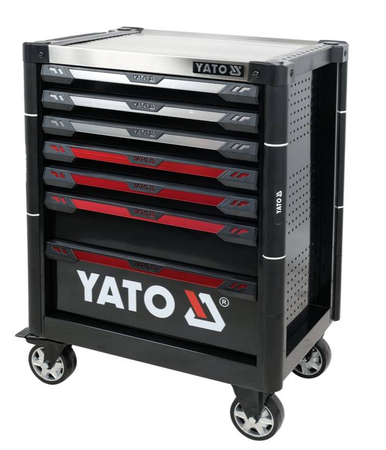 Szafka serwisowa 7 szuflad blokada otwarcia YATO