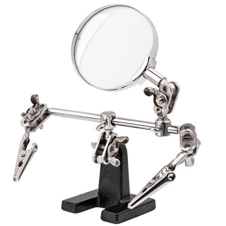 Uchwyt do prac precyzyjnych typu "trzecia ręka" z lupą FALON-TECH