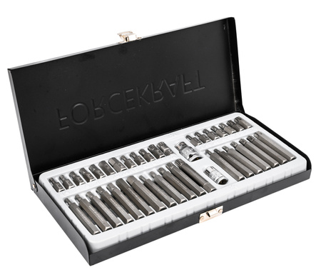 Zestaw bitów profesjonalne imbus torx spline walizka 40el FORCEKRAFT