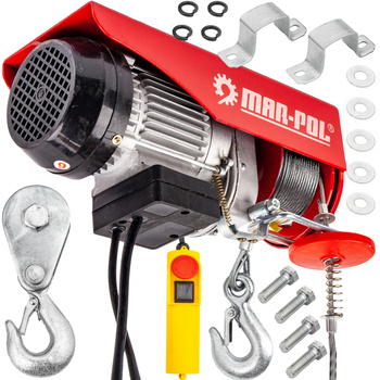 Wciągarka wyciągarka elektryczna linowa warsztatowa 250kg 540W MAR-POL