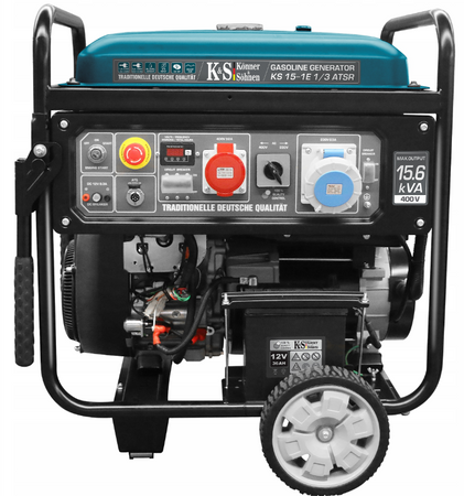 Generator prądu BENZYNA Könner&Söhnen KS 15-1E 1/3 ATSR + generator inwertorowy Marpol AVR 3,5 kW + AVR 2 kW