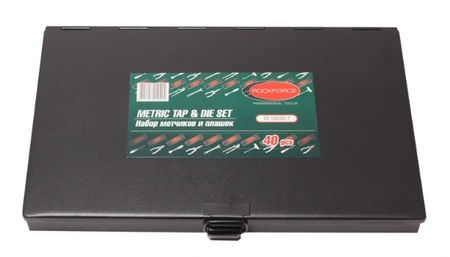 Zestaw narzynki gwintowniki kalibrowniki 40 sztuk ROCKFORCE