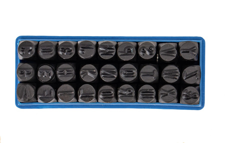 Znaczniki numeratory (cyfry + litery) 36el 5mm GEKO