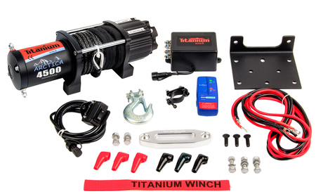 Wyciągarka elektryczna 4500 lbs ATV Arctica 2040kg TITANIUM WINCH