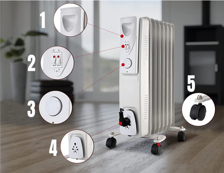 Grzejnik elektryczny olejowy 11-żeberek COMFORT 2500W VOLT POLSKA