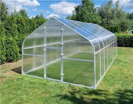 Szklarnia ogrodowa poliwęglan premium plus 300x400 12m2 kolor biały PTF