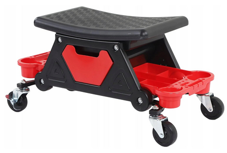 Taboret warsztatowy stołek siedzisko obrotowe kółka 360°