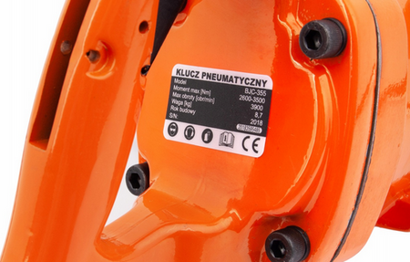 Klucz pneumatyczny udarowy 1" do kół BJC - 355 krótki BJC