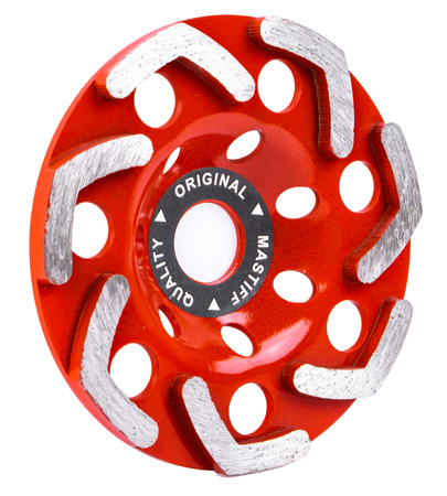 Tarcza garnkowa frez do szlifowania betonu diamentowa segmentowa 125mm red Mastiff FALON-TECH