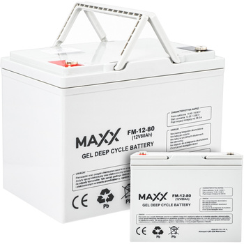 Akumulator solarny do fotowoltaiki UPS DEEP CYCLE GEL 12V 80Ah 4SUN