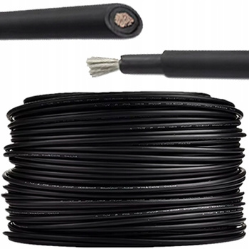 Kabel przewód solarny 6mm2 czarny UV odporny H1Z2Z2-K do fotowoltaiki 4SUN