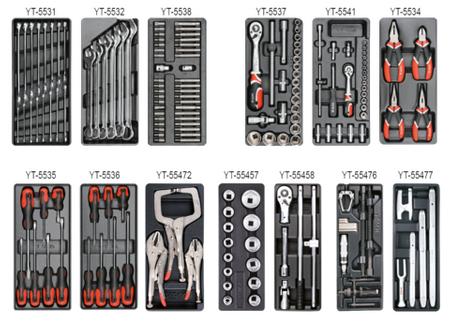 Szafka serwisowa narzędziowa warsztatowa wózek z narzędziami 165 el YT-55293 YATO