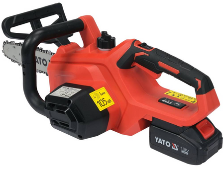 Piła akumulatorowa pilarka łańcuchowa ładowarka 12" 18v 4Ah YT-828137 YATO