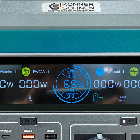 Przenośny powerbank stacja ładowania 100Ah KS 2200PS-FC Könner & Söhnen KS