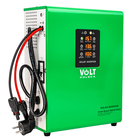 Przetwornica solarna GREEN BOOST 3000 do grzałki bojler grzania wody z paneli bypass VOLT POLSKA