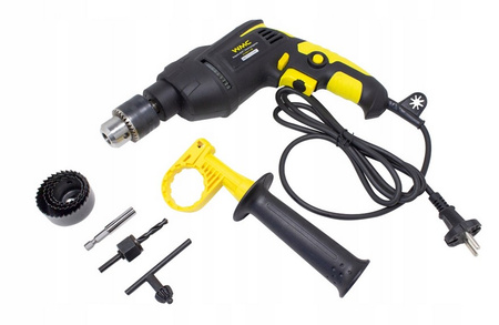 Zestaw narzędziowy warsztatowy wiertarka młotek wkrętaki bity szczypce 59el WMC