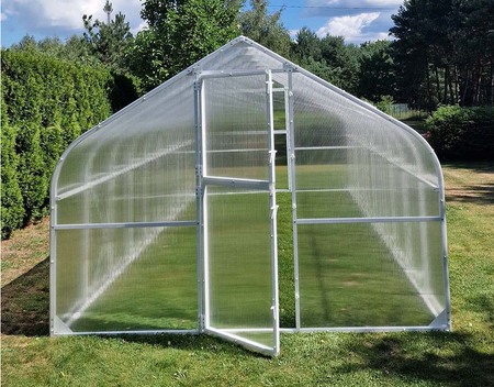 Szklarnia ogrodowa poliwęglan premium plus 300x400 12m2 kolor biały PTF
